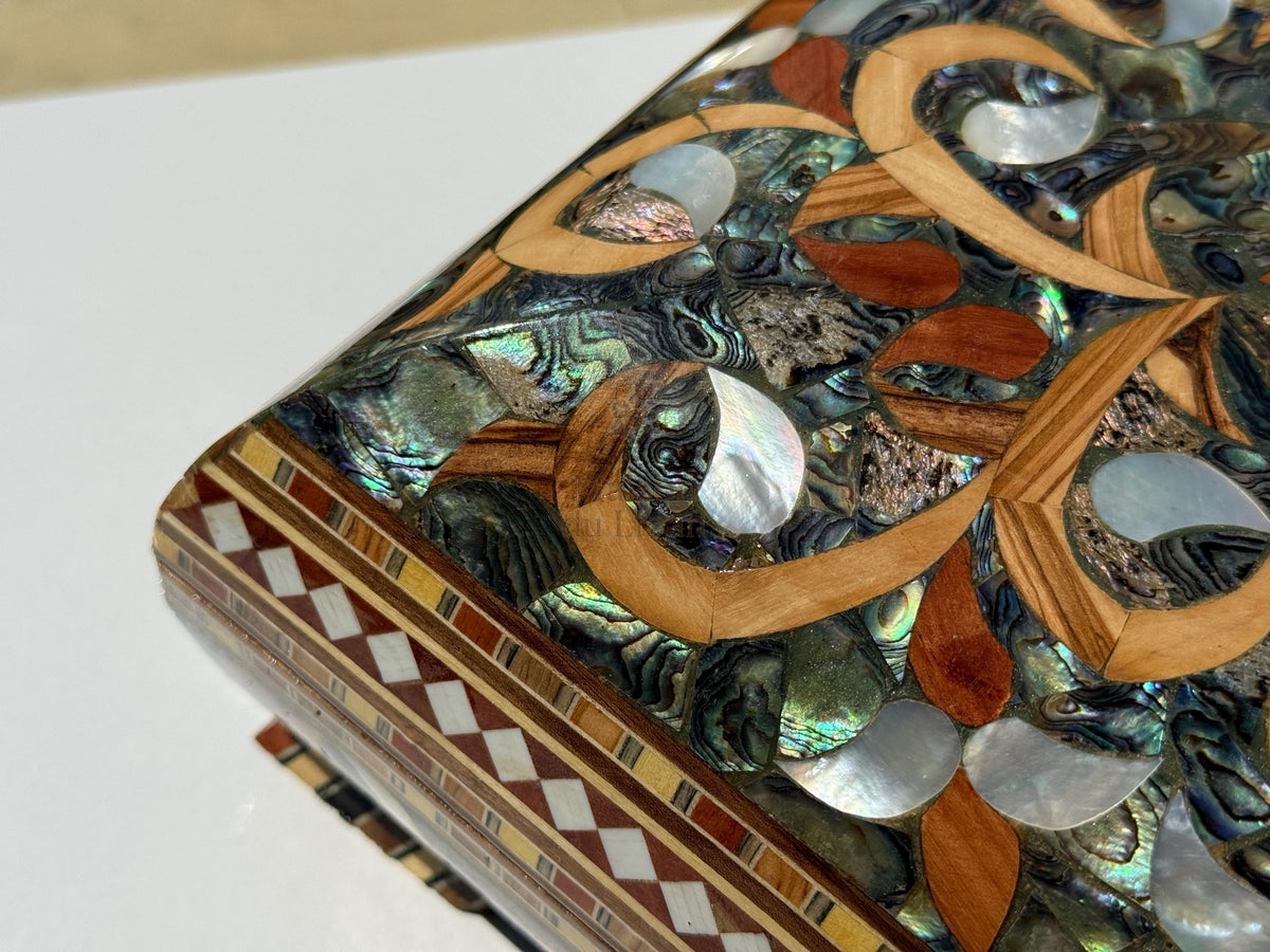 Handmade Mother of Pearl Jewelry Box:  Masterpiece from Lebanon