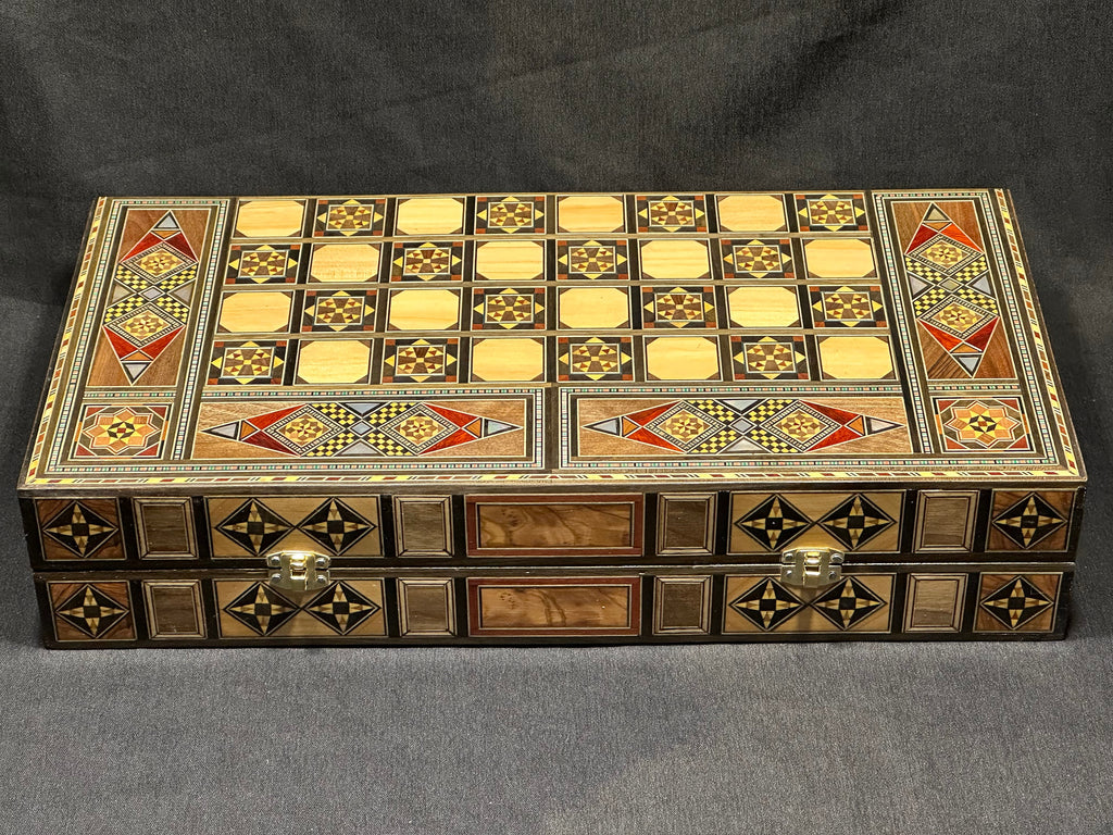 Custom Backgammon Board and Chess Set From Lebanon
