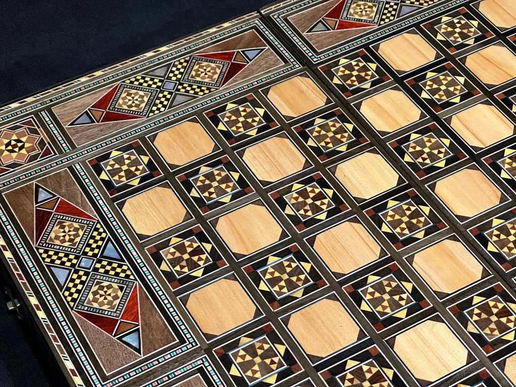 Custom Backgammon Board and Chess Set From Lebanon
