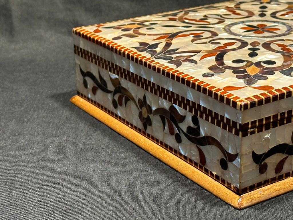 Handmade Mother of Pearl Jewelry Box: Lebanese Craft from Lebanon