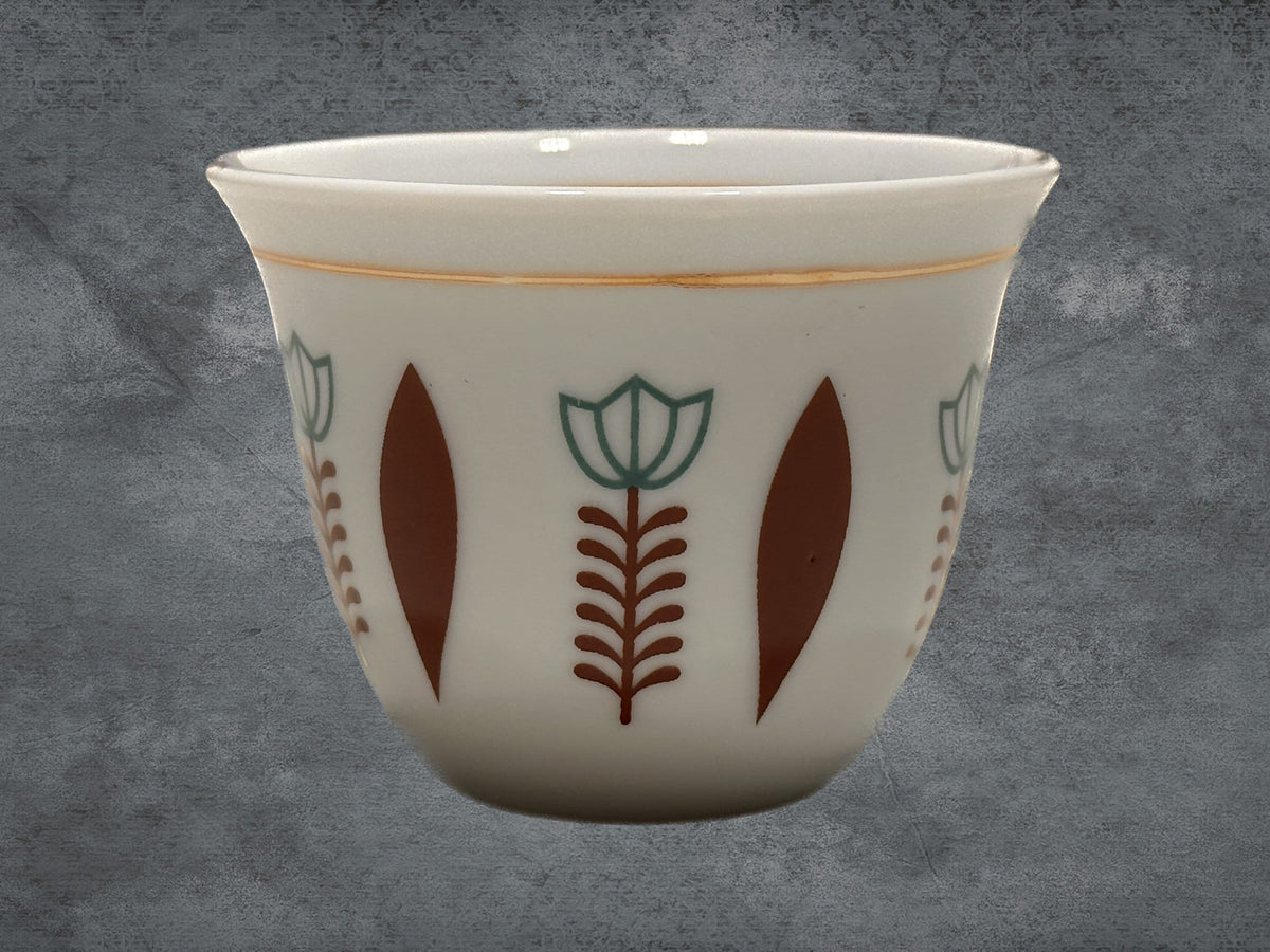 Lebanese Coffee Gift Set: Copper Pot, Ceramic Cups, Fresh Coffee from Lebanon