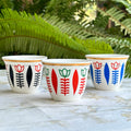 Lebanese Coffee Cups (Set of 12): Traditional Badawi Espresso & Turkish Design from Lebanon