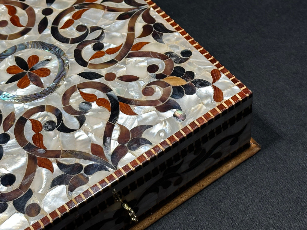 Handmade Mother of Pearl Jewelry Box: Lebanese Craft from Lebanon