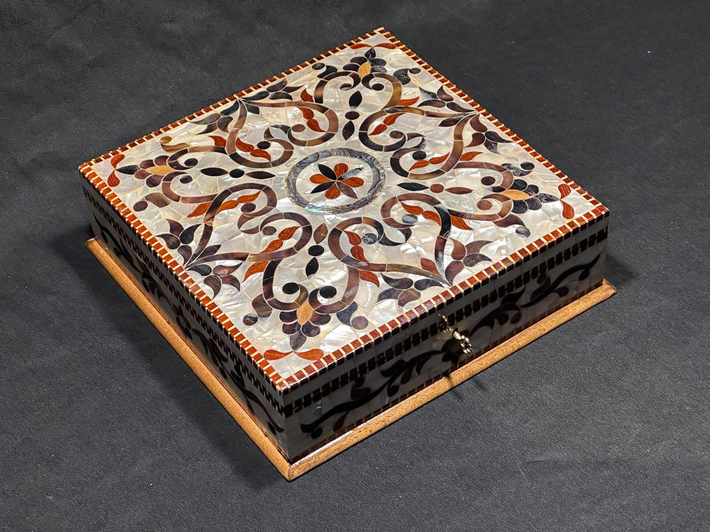 Handmade Mother of Pearl Jewelry Box: Lebanese Craft from Lebanon