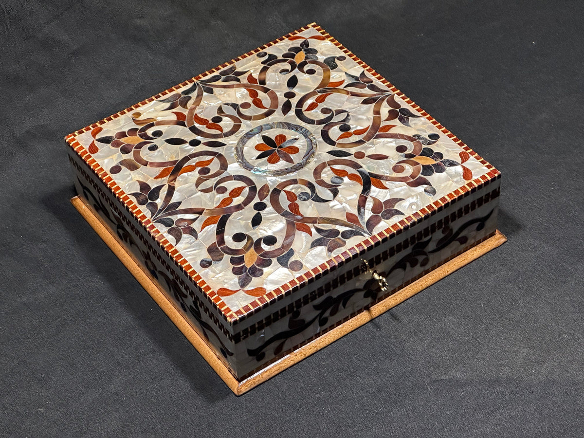 Handmade Mother of Pearl Jewelry Box: Lebanese Craft from Lebanon