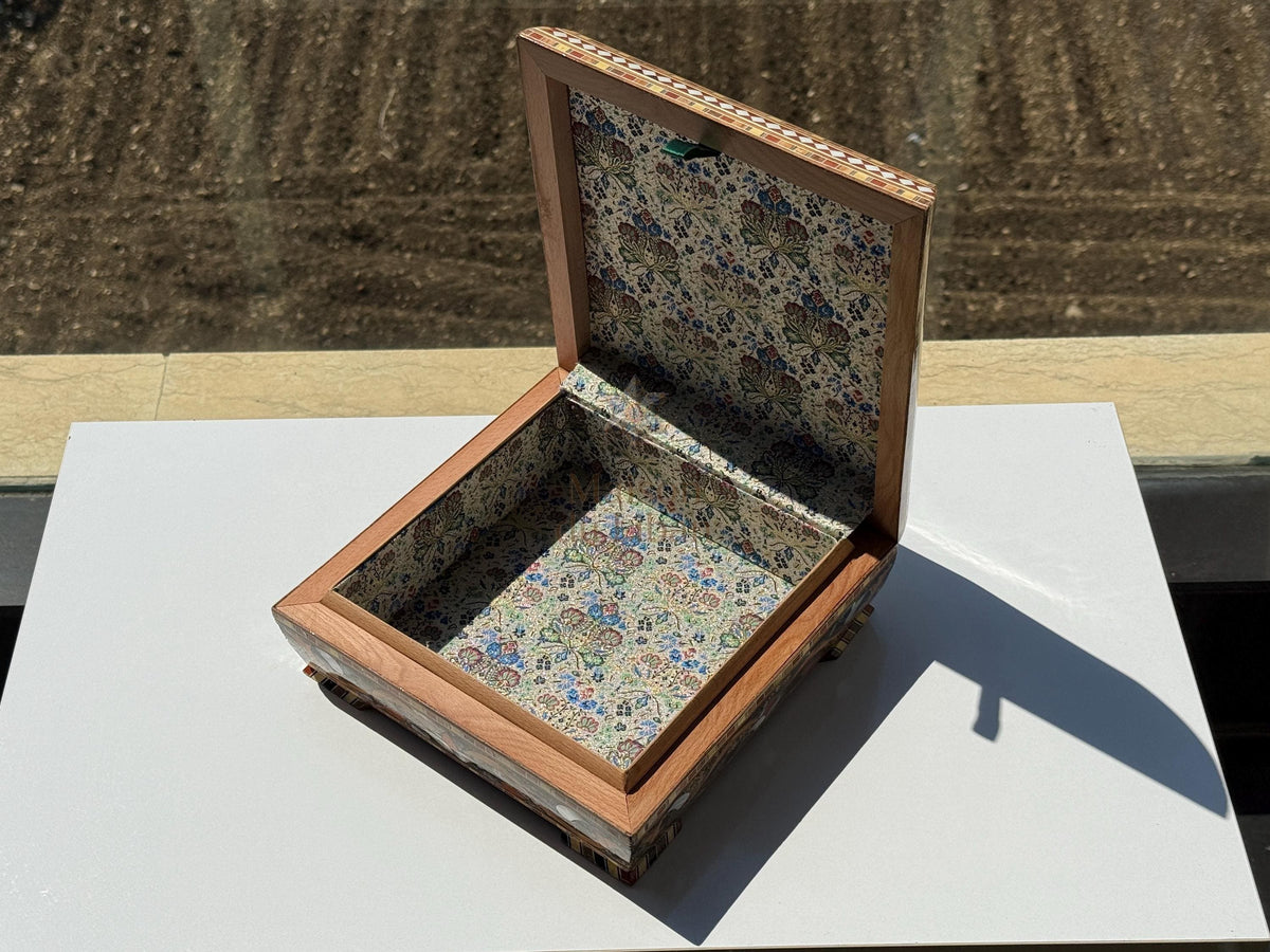 Handmade Mother of Pearl Jewelry Box:  Masterpiece from Lebanon